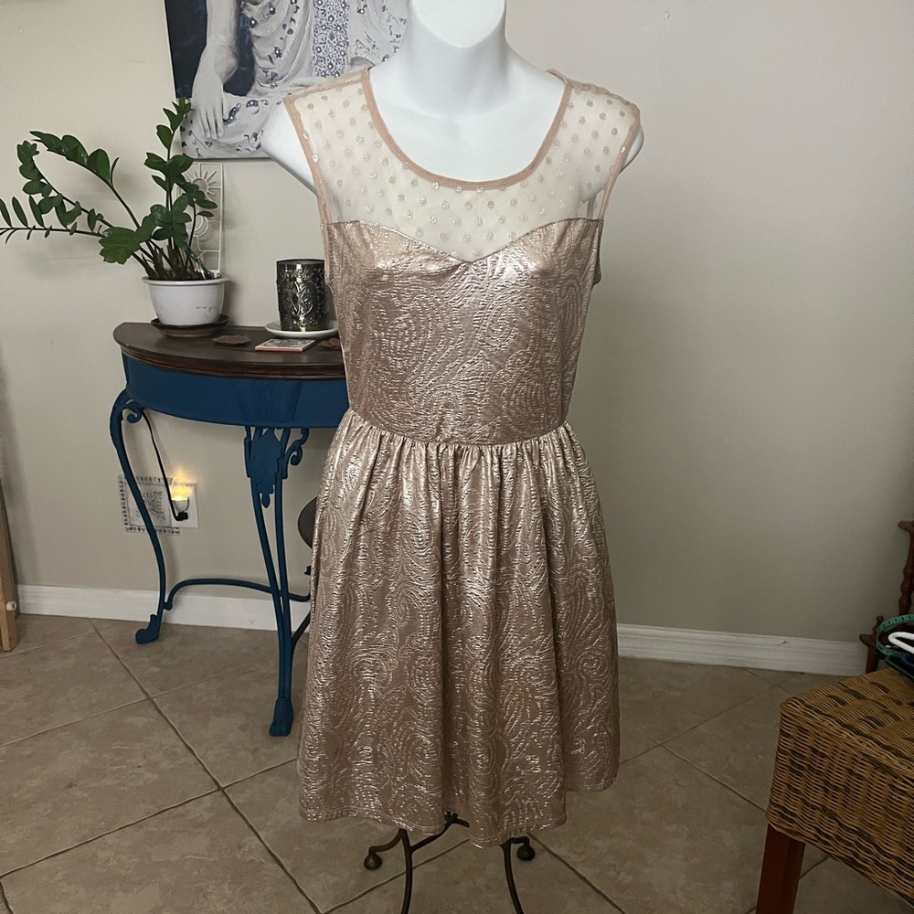 One Clothing Gold Dress - S
